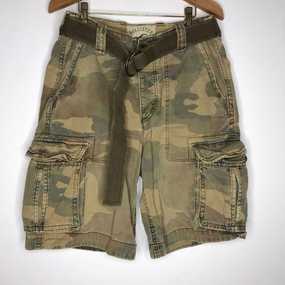 Hollister Shorts Vintage Hollister Cargo Shorts Mens 33 Button Fly